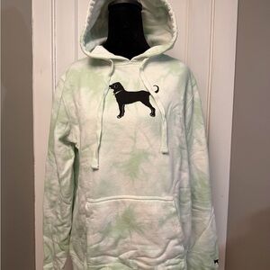 The Black Dog Light Green Tie-Dye Oversized S Hoodie